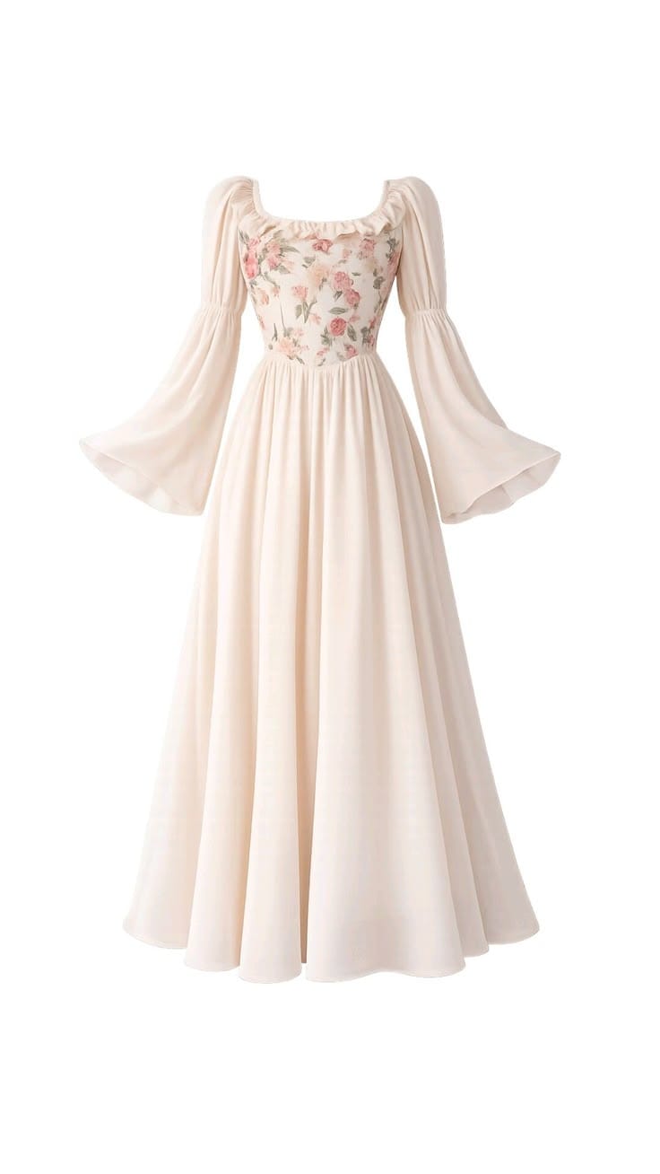 Robe Longue Fleurie Bohème